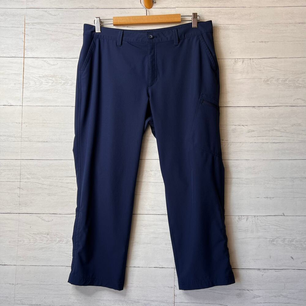 Eddie Bauer Pants Womens Size 10 Navy Stretch Ripstop Crop Gorpcore Hiking